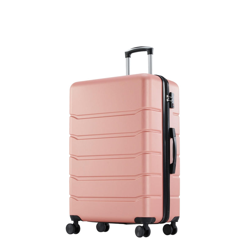 OLIXIS 20 Inch Carry - On Luggage, Hardside Suitcase with Spinner Wheels, Lightweight ABS Hard Shell Travel Luggage, TSA Approved Lock, Expandable Small Suitcase for Business & Travel–Pink