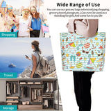 OLUSENMO Summer Beachy Tote Shoulder Bag Large Durable Eco - friendly Handbag Lightweight & Stylish,Perfect for Beach/Travel/Work - 19.7x15.7x5.9 Inch