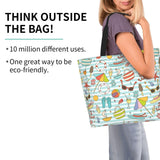 OLUSENMO Summer Beachy Tote Shoulder Bag Large Durable Eco - friendly Handbag Lightweight & Stylish,Perfect for Beach/Travel/Work - 19.7x15.7x5.9 Inch