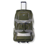 Olympia U.S.A. 29 inch Jumbo Size 8 Pockets Wheeled Rolling Duffel Bag Water Resistant Luggage Lightweight Travel Suitcase with Retractable Handle