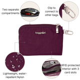 On the Go Daily RFID Pouch - Lightweight 7"x5" Travel Essential RFID Wallet