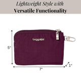 On the Go Daily RFID Pouch - Lightweight 7"x5" Travel Essential RFID Wallet