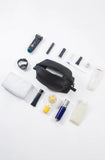 Onbagway 6"x 9.84" 4.5L Large Silicone Toiletry Bag,Waterproof Leakproof Foldable Travel Organizer,Dopp Kit Alternative for Men & Women,Black