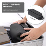 Onbagway 6"x 9.84" 4.5L Large Silicone Toiletry Bag,Waterproof Leakproof Foldable Travel Organizer,Dopp Kit Alternative for Men & Women,Black