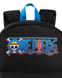 One Piece Luffy Boys Backpack | Black Rucksack with Adjustable Straps | Practical & Organised Luggage Sports School Bag | Anime Game Series Movie Merchandise Gifts for Kids & Teens