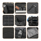 ONE WVW PIN Tactical Backpack with Gun Holster, 45L Military Backpack for Men Assault Pack Bug Out Bag Large Daypack 3 - Day Pack with Side Bottle Holder for Hiking Hunting Black Upgrade