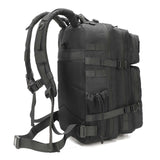 ONE WVW PIN Tactical Backpack with Gun Holster, 45L Military Backpack for Men Assault Pack Bug Out Bag Large Daypack 3 - Day Pack with Side Bottle Holder for Hiking Hunting Black Upgrade