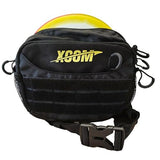 ONEATTACK Disc Golf Starter Bag Waist Fanny, Basic Portable Waist Bag Storage for 3-5 Discs, with Adjustable Strap, 3 Zipped Pockets for Men, Women, Black