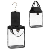 onemoky Travel Toiletry Bag, Hanging Clear Toiletry Bag for Women Men, Waterproof Travel Bag for Toiletries, Clear Makeup Bag Portable Shower Bag With Hanging Hook for Bathroom, Gym, Camping