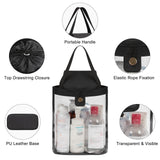 onemoky Travel Toiletry Bag, Hanging Clear Toiletry Bag for Women Men, Waterproof Travel Bag for Toiletries, Clear Makeup Bag Portable Shower Bag With Hanging Hook for Bathroom, Gym, Camping