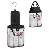 onemoky Travel Toiletry Bag, Hanging Clear Toiletry Bag for Women Men, Waterproof Travel Bag for Toiletries, Clear Makeup Bag Portable Shower Bag With Hanging Hook for Bathroom, Gym, Camping