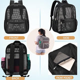 Oraben Heavy Duty Mesh Backpack for Beach Work, Mesh Bookbag 25L