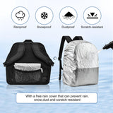 Oraben Heavy Duty Mesh Backpack with Rain Cover Ventilated Swim & Gym Bag College Mesh backpack, See Through Backpacks for School Beach Outdoor Sports