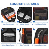 Oraben Heavy Duty Mesh Backpack with Rain Cover Ventilated Swim & Gym Bag College Mesh backpack, See Through Backpacks for School Beach Outdoor Sports