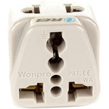 OREI US to Brazil Plug Adapter - Type N Travel Adapter for Brazil - Universal 2 in 1 - CE Certified - RoHS Compliant - White (DB - 11C)