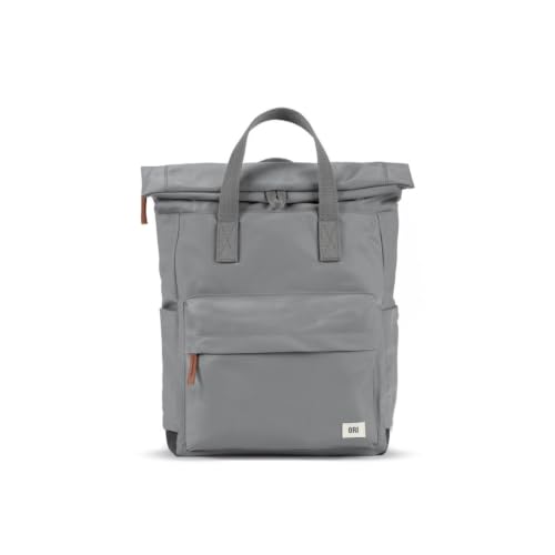 ORI LONDON Travel Backpack - Medium Nylon Rolltop Backpack for Men & Women for Laptop & Accessories - The Canfield, Stormy Gray | Backpacks4Less