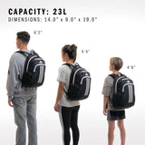 Originator Small Backpack for men and women, athletic book bag with laptop sleeve