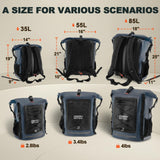 OSAH DRYPAK Waterproof Backpack Dry Bag 35L/55L/85L – Heavy Duty Roll - Top Hiking Backpack Sack Keeps Gear Dry for Travel, Kayaking, Boating, Camping, Rafting and Fishing