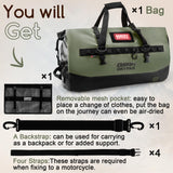 OSAH DRYPAK Waterproof Duffel Bag 25L/40L/60L – Heavy - Duty Motorcycle Tail Bag, Roll - Top Dry Bag for Travel, Camping, Boating, Kayaking, Outdoor Adventure