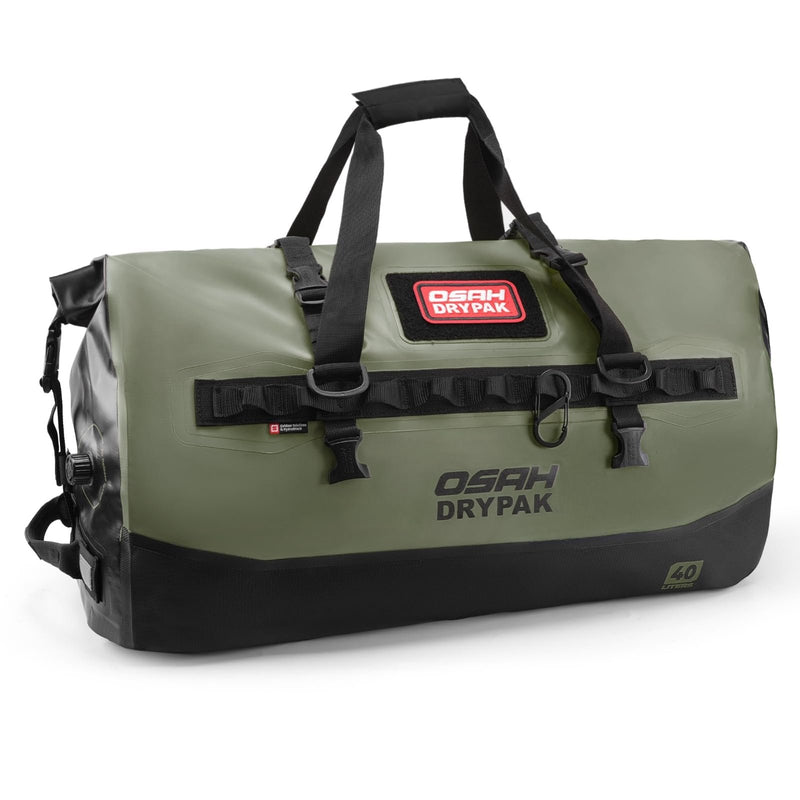 OSAH DRYPAK Waterproof Duffel Bag 25L/40L/60L – Heavy - Duty Motorcycle Tail Bag, Roll - Top Dry Bag for Travel, Camping, Boating, Kayaking, Outdoor Adventure