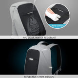 oscaurt Anti Theft Backpack 15.6 Inch Laptop Travel Backpack with Hidden Zipper and USB Charging Port Waterproof Business Computer Bag for Men & Women