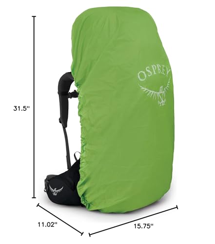 Osprey Aether 65L Men's Backpacking Backpack, Black, L/XL