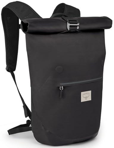 Osprey Arcane Roll Top 18L Waterproof Laptop Backpack, Stonewash Black | Osprey Backpacks
