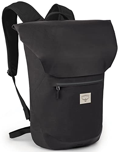 Osprey Arcane Roll Top 18L Waterproof Laptop Backpack, Stonewash Black | Osprey Backpacks