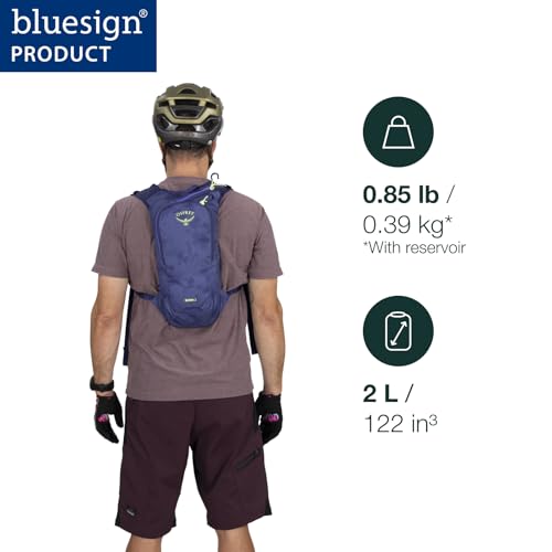 Osprey Berm 2L Biking Backpack with Hydraulics Reservoir - Lightweight Hydration Backpack for Men and Women, Raven Black | Osprey Backpacks