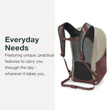 Osprey Comet Laptop Backpack - Dual Compartment Commuter Bag for Laptop & Everyday Essentials, Phantom Grey Heather | Osprey Backpacks