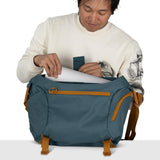 Osprey Daylite 12L Messenger Bag - Durable Crossbody Shoulder Bag with Laptop Sleeve and Bottle Pocket, Torrent Blue