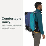 Osprey Daylite 40L Wheeled Carry On Collapsible Travel Duffel Bag, Lightweight Rolling Suitcase, Night Shift Blue | Osprey Backpacks