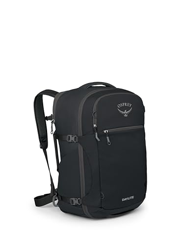 Osprey Daylite 44L Carry-On Travel Pack - Lightweight, Durable Backpack with Streamlined Design - Versatile, Spacious Bag for Weekend Trips or Business, Black | Osprey Backpacks