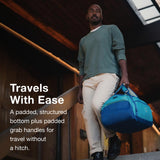 Osprey Daylite 45L Duffel Backpack - Convertible Everyday Duffel Bag for Gym, Commute, and Travel, Tumbleweed Yellow/Tunnel Vision