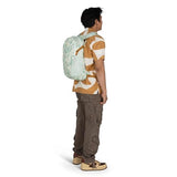 Osprey Daylite Commuter Backpack - Lightweight Everyday Bag with Laptop Sleeve, Bottle Pockets, Shaleafy Print/Frosty Mint | Osprey Backpacks