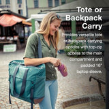 Osprey Daylite Large Tote Weekend Pack - Shoulder or Backpack Carry with Laptop Sleeve & Shoe Compartment, Torrent Blue | Osprey Backpacks