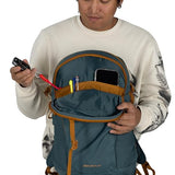 Osprey Daylite Plus Commuter Backpack - Everyday Pack with Laptop Sleeve, Bottle Pockets, and Extra Storage, Fuzzy Window Print/Torrent Blue | Osprey Backpacks