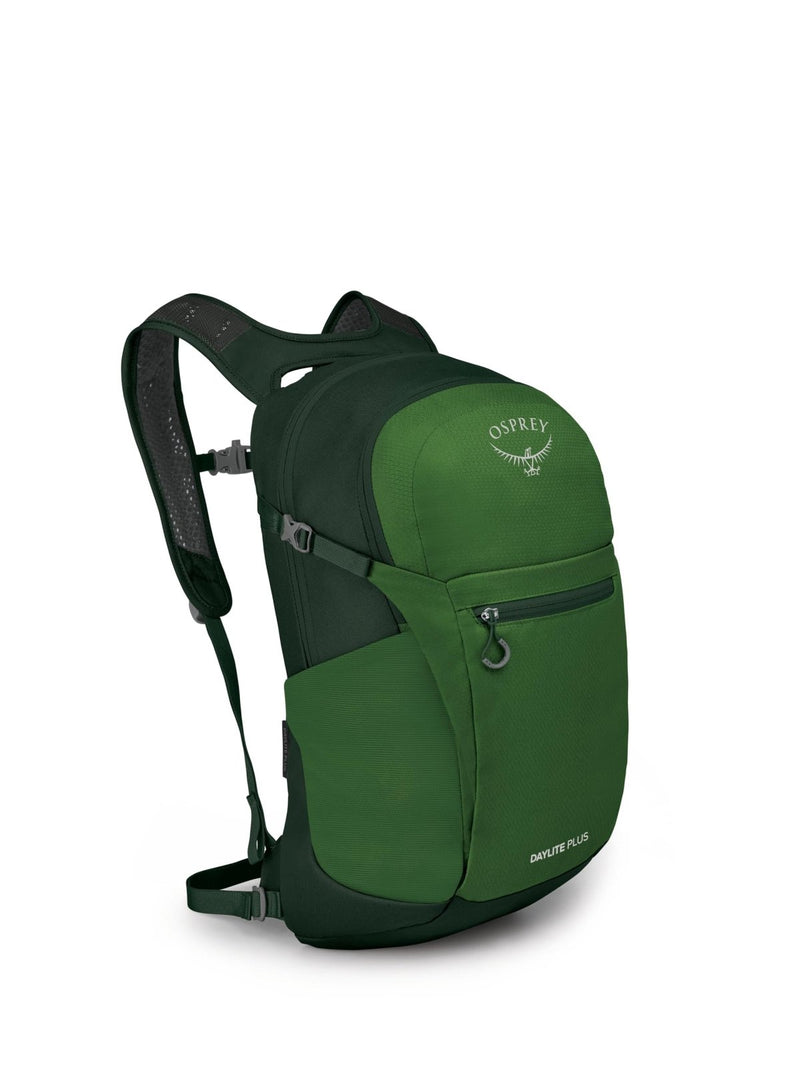 Osprey Daylite Plus Commuter Backpack - Lightweight, Everyday Pack with Laptop Sleeve and Water Bottle Pockets - Ideal for Work, School, and Travel with Versatile Storage, Green Belt/Green Canopy