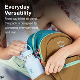 Osprey Daylite Plus Earth Commuter Backpack for Men and Women, Dark Charcoal/Blue Flame