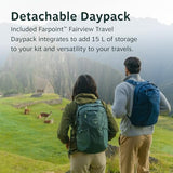 Osprey Farpoint 55L Men's Travel Backpack - Carry On Bag with Personal Item Sized Detachable Daypack, Antique Blue | Osprey Backpacks