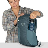 Osprey Farpoint Fairview Travel Daypack for Men and Women - Carry On Personal Item Backpack with Laptop Sleeve, Antique Blue