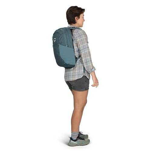 Osprey Farpoint Fairview Travel Daypack for Men and Women - Carry On Personal Item Backpack with Laptop Sleeve, Antique Blue