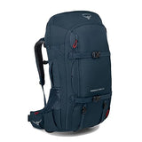 Osprey Farpoint Trek 55L Men's Travel Backpack, Muted Space Blue | Osprey Backpacks