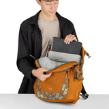 Osprey Flare Commuter Laptop Backpack, Kazuma Print/Toffee Orange