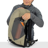 Osprey Hikelite 18L Durable Hiking Backpack - Travel Daypack with Rain Cover for Men and Women, Raven Black