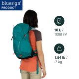 Osprey Hikelite 18L Lightweight Hiking Backpack - Durable Travel Daypack with Rain Cover for Men and Women, Atlas Blue