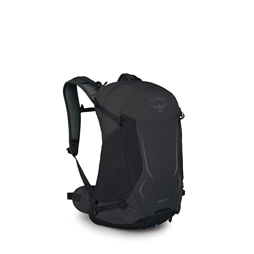 Osprey Hikelite 26L Durable Hiking Backpack - Travel Daypack with Rain Cover for Men and Women, Raven Black | Osprey Backpacks