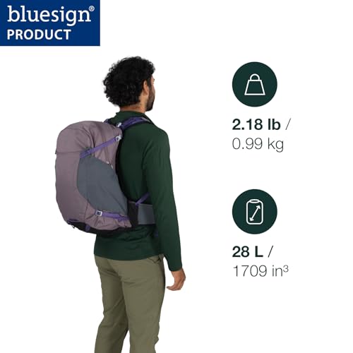 Osprey Hikelite 28L Durable Hiking Backpack - Travel Daypack with Rain Cover for Men and Women, Olive Tan | Osprey Backpacks