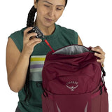 Osprey Hikelite 28L Lightweight Hiking Backpack - Durable Travel Daypack with Rain Cover for Men and Women, Chameleon/Black, S/M