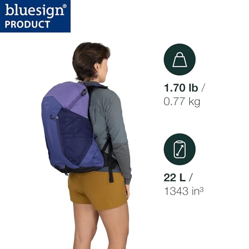 Osprey Hikelite LT 22L Hiking Backpack - Lightweight Travel Daypack with Rain Cover for Men and Women, Black | Osprey Backpacks